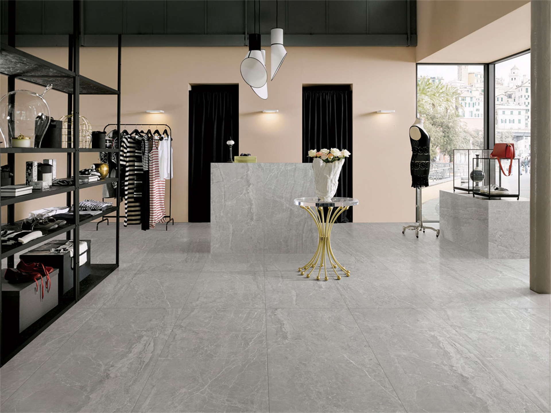 polished porcelain floor tiles
